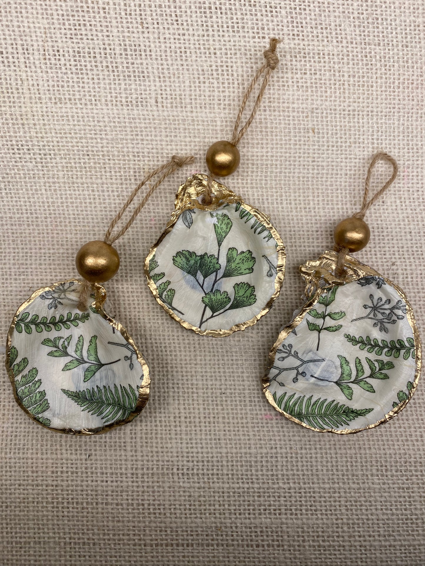 DIY Oyster Ornament Decoupage Kit