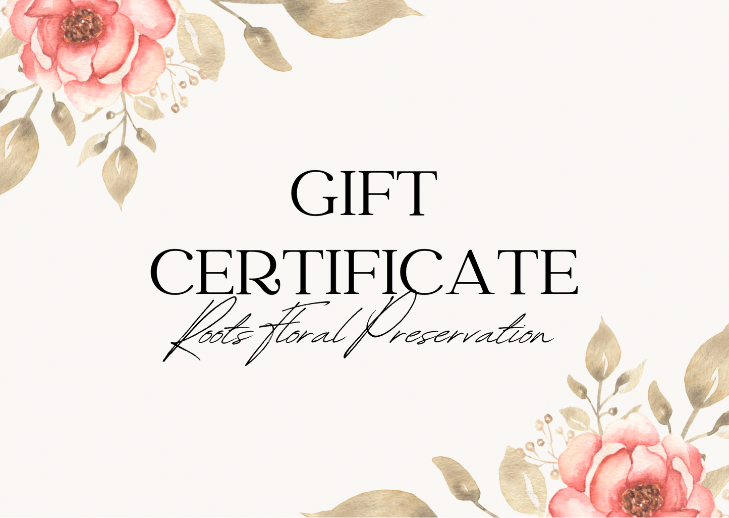 Floral Preservation Gift Card