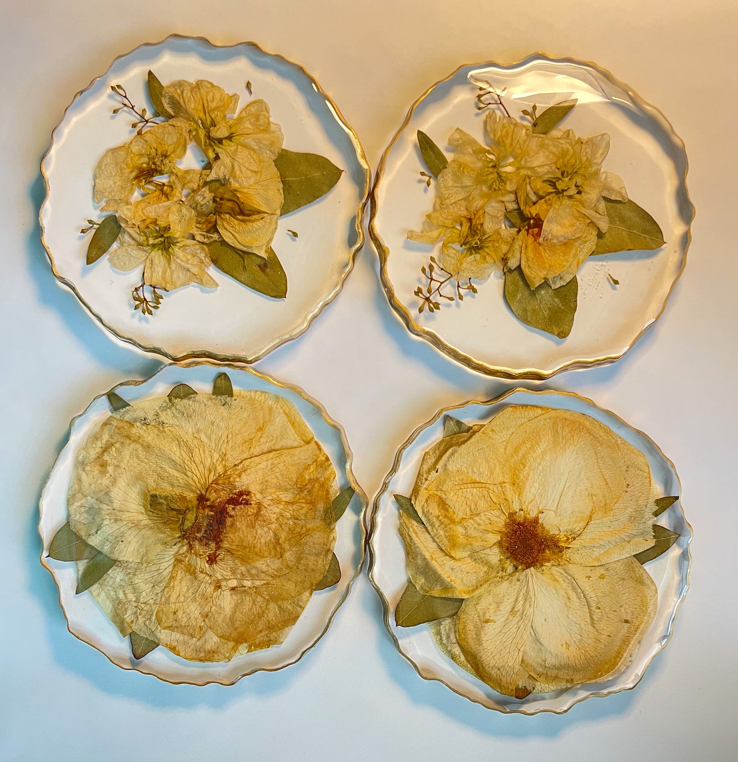 Agate Edge Resin Coasters, Set of 4, Add-On Item