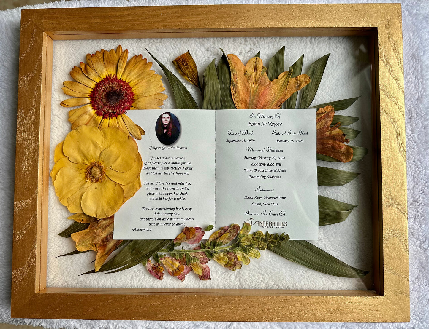 11x14 Gold Wood Frame with UV resistant acrylic