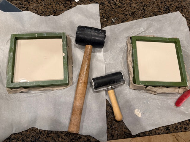 DECEMBER 4th - Botanical Bas-Relief Plate & Oyster Decoupage Ornaments