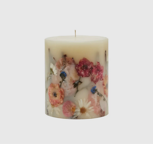 Round Botanical Candle