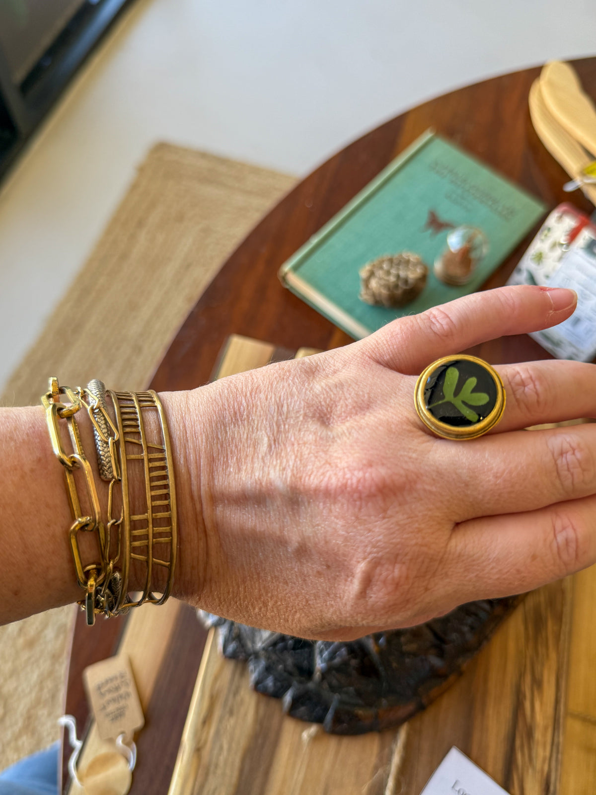 Resurrection Fern Ring, Round