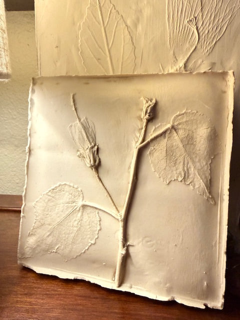 DECEMBER 4th - Botanical Bas-Relief Plate & Oyster Decoupage Ornaments
