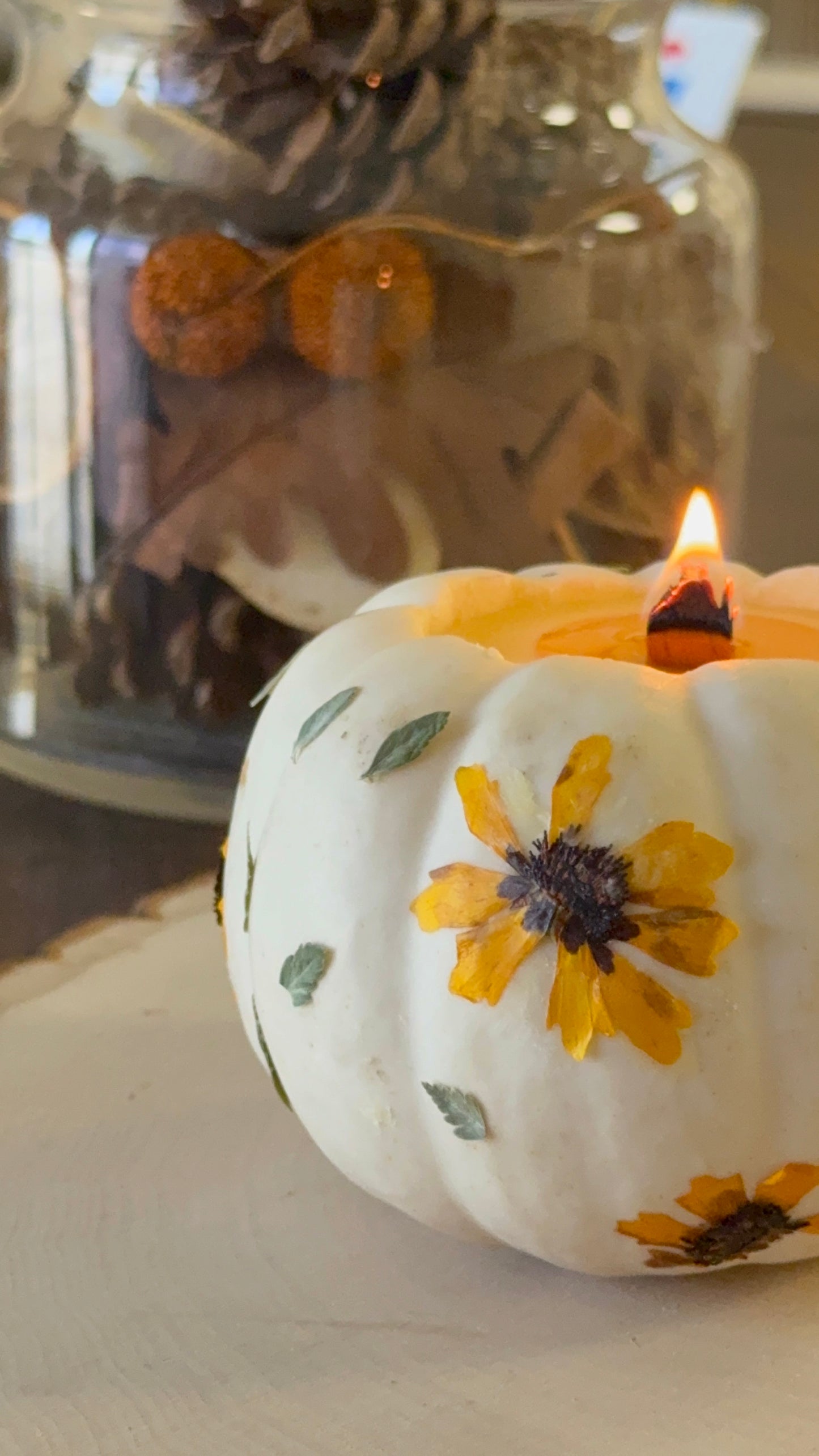 Roots Creativity Lab presents: Floral Pumpkin Candles (Saturday 10/18/25 @ 2-4 pm)