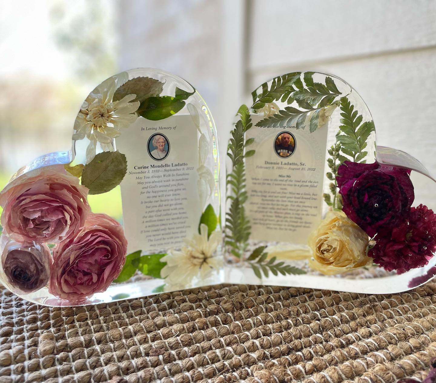Heart 3D Resin Block – Roots Floral Preservation