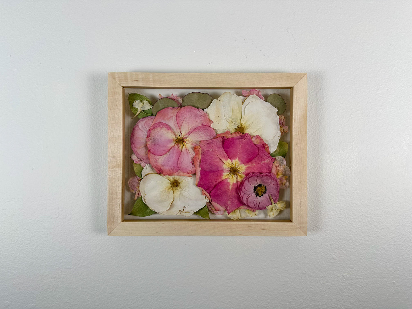 8x10 wood frame with UV resistant acrylic