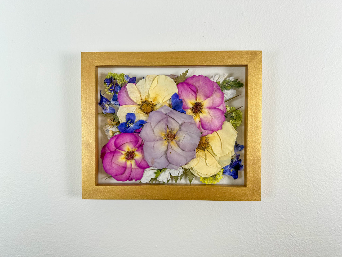 8x10 wood frame with UV resistant acrylic