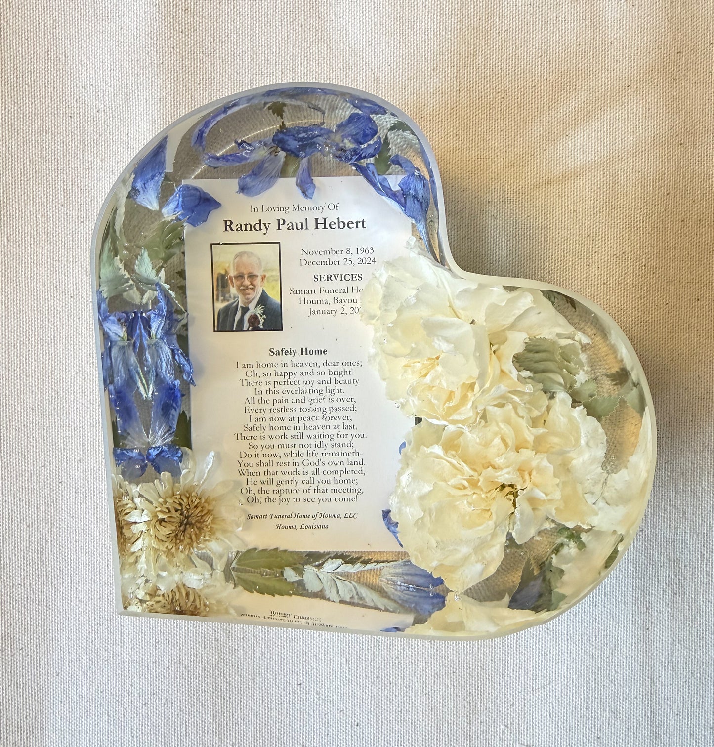 Heart 3D Resin Block